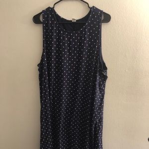 3 for $10: Blue & White Polka Dot Sleeveless Swing